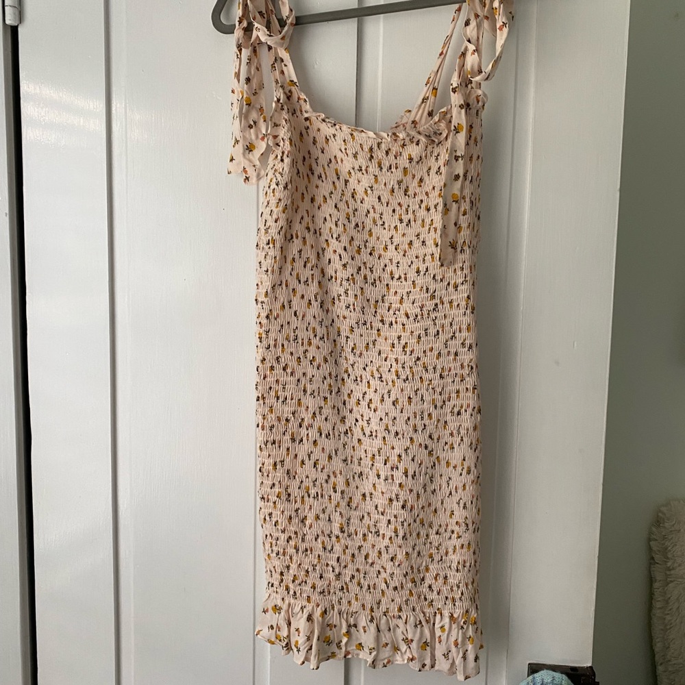 Smocked Floral Dress